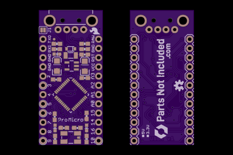 DIY SparkFun Pro Micro with USB-A Port - Parts Not Included