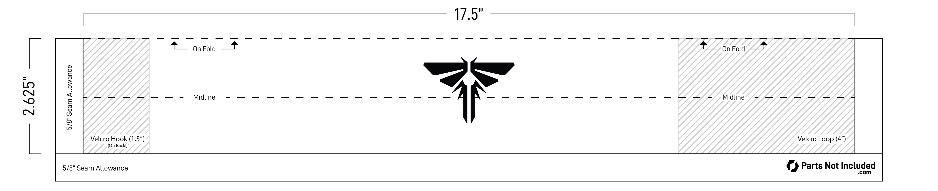 Sewing pattern for The Last of Us Firefly armband